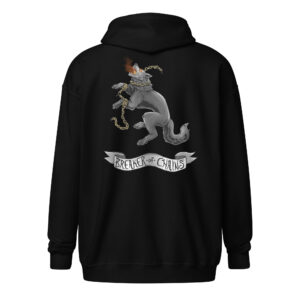 Fenrir Breaker of Chains Unisex heavy blend zip hoodie
