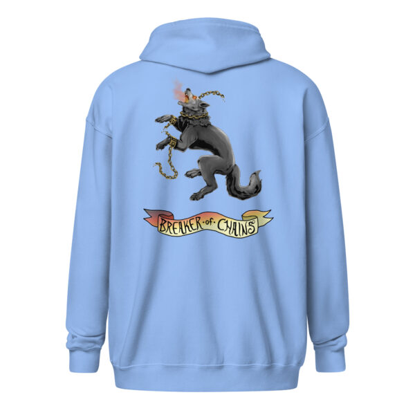 Fenrir Breaker of Chains Color Unisex heavy blend zip hoodie - Image 3