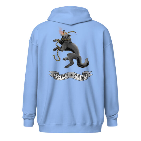 Fenrir Breaker of Chains Unisex heavy blend zip hoodie - Image 3
