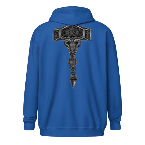 No Knees for Nazis Discreet Unisex heavy blend zip hoodie - Image 3