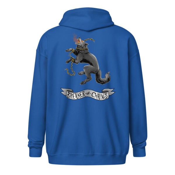 Fenrir Breaker of Chains Unisex heavy blend zip hoodie - Image 2