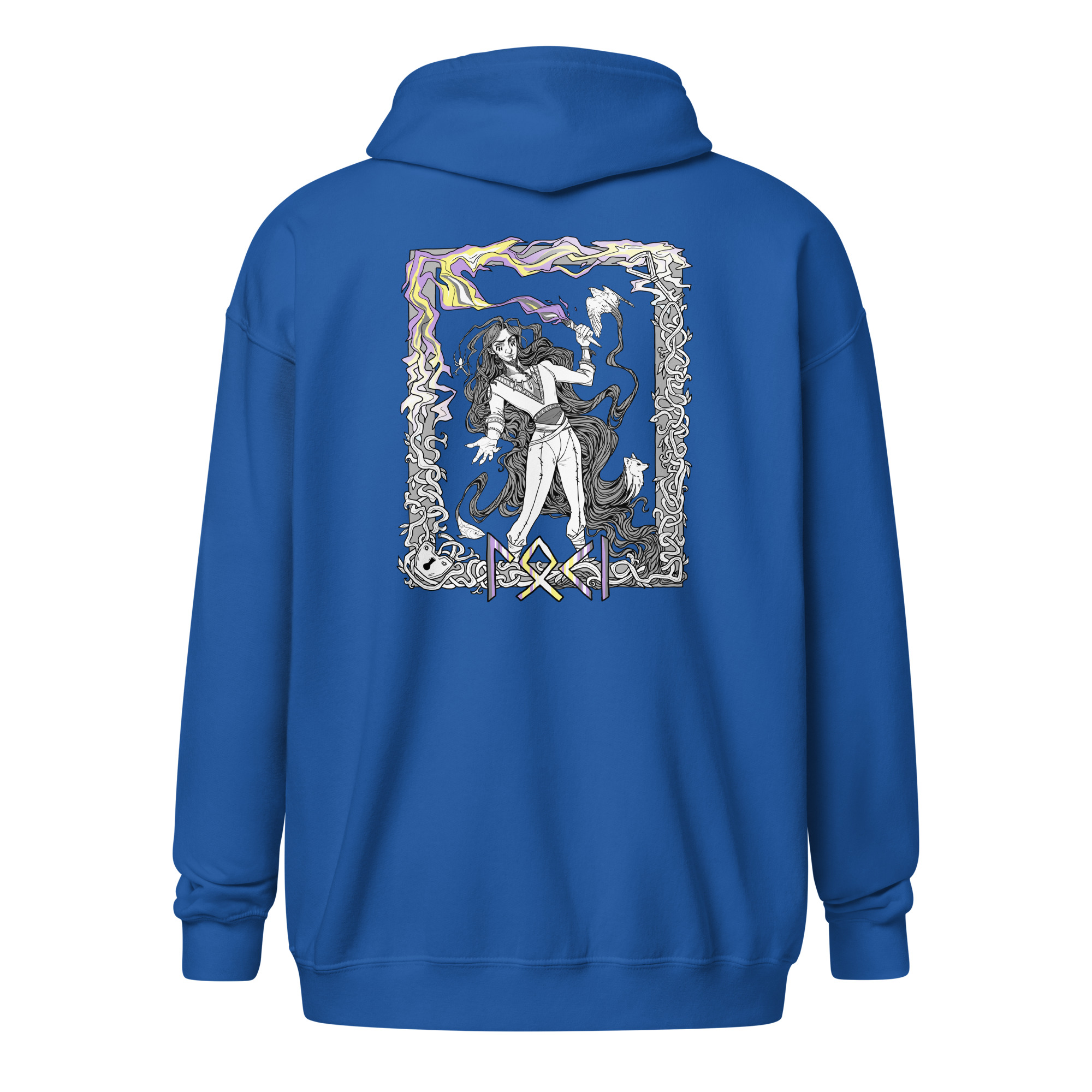 Loki Non Binary Unisex heavy blend zip hoodie - Image 3