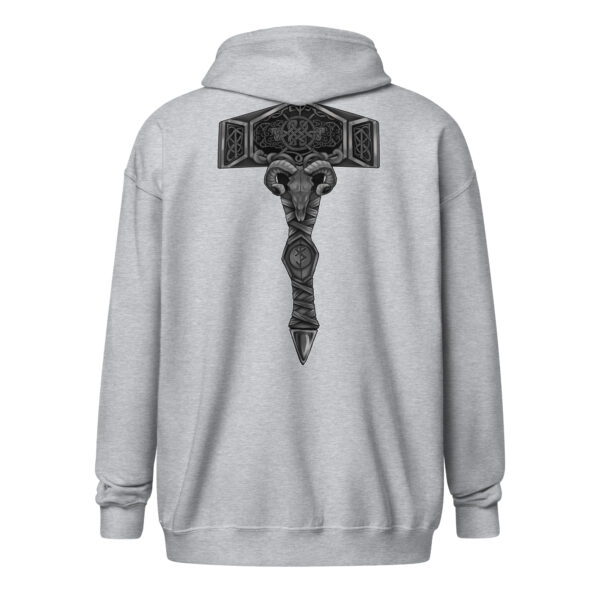 No Knees for Nazis Discreet Unisex heavy blend zip hoodie - Image 5