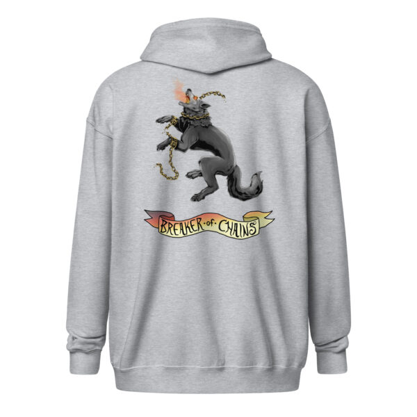 Fenrir Breaker of Chains Color Unisex heavy blend zip hoodie - Image 4
