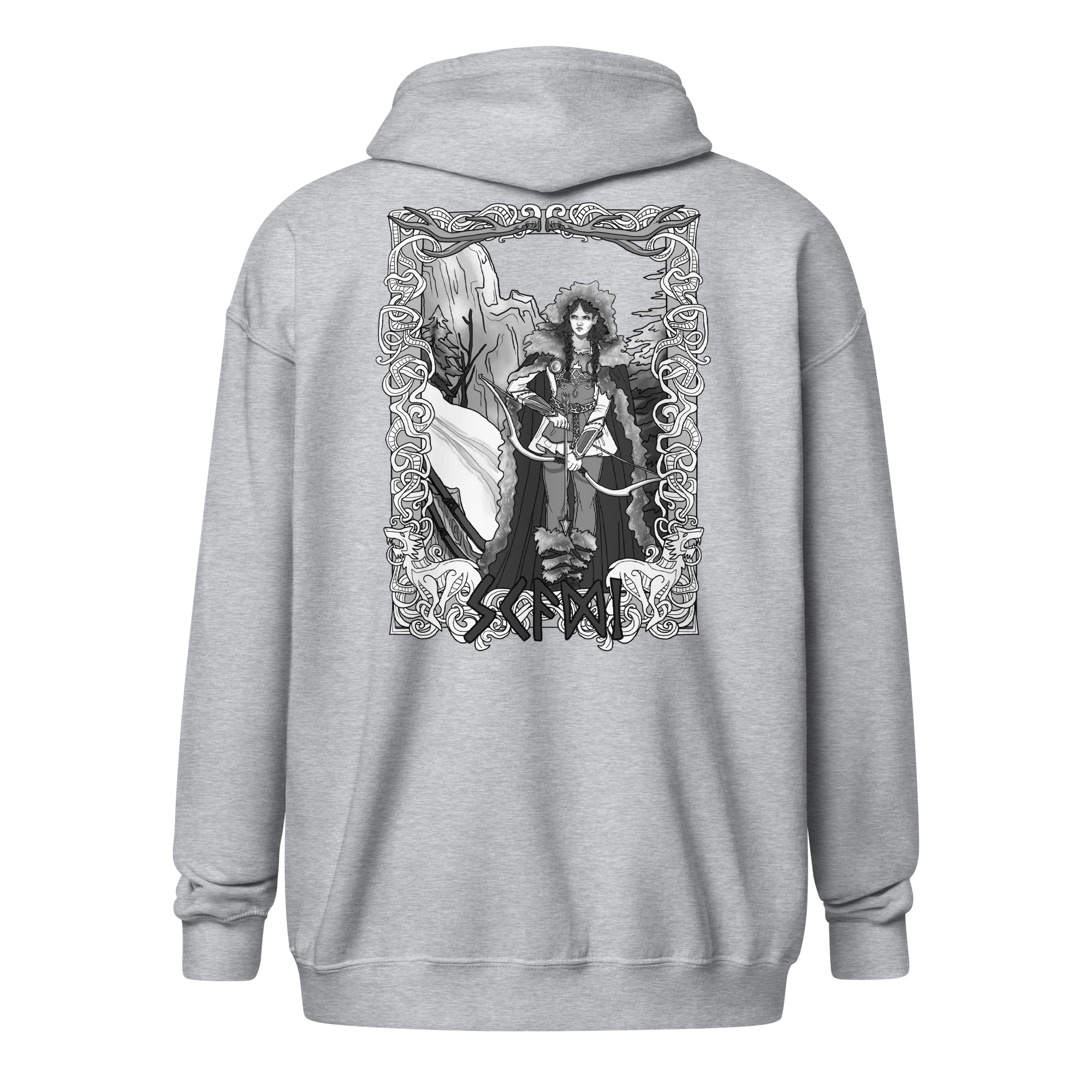 Skaði Unisex heavy blend zip hoodie - Image 4