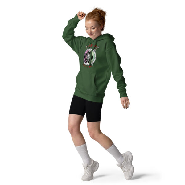 Keep the Flame Hold the Wall Genderfaer Pride Shield Unisex Hoodie - Image 6