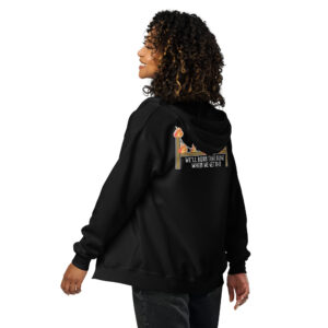 Burn that bridge Unisex heavy blend zip hoodie