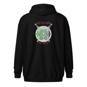 Aromantic Shield Wall Unisex heavy blend zip hoodie