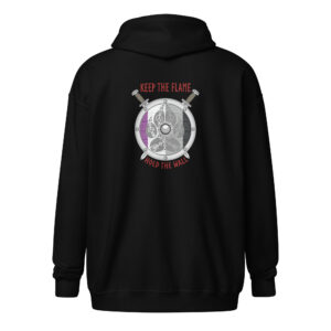 Asexual Shield Wall Unisex heavy blend zip hoodie