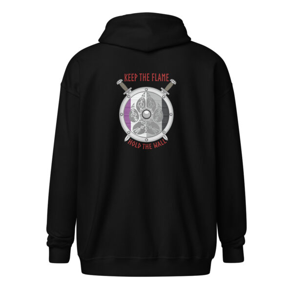 Asexual Shield Wall Unisex heavy blend zip hoodie