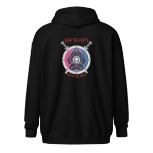 Bisexual Shield Wall Unisex heavy blend zip hoodie