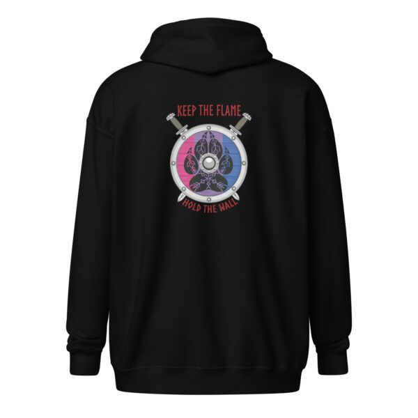 Bisexual Shield Wall Unisex heavy blend zip hoodie