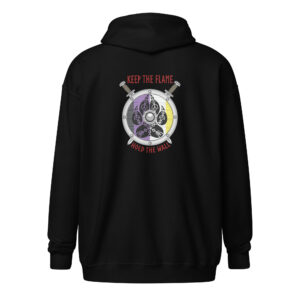 Nonbinary Shield Wall Unisex heavy blend zip hoodie