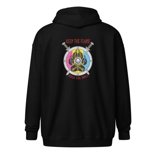 Pansexual Shield Wall Unisex heavy blend zip hoodie