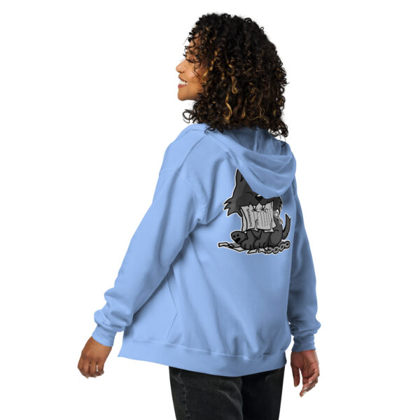 Fenrir Ate My Homework Unisex heavy blend zip hoodie - Image 3
