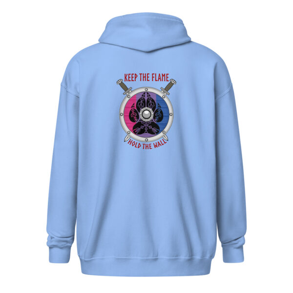 Bisexual Shield Wall Unisex heavy blend zip hoodie - Image 3