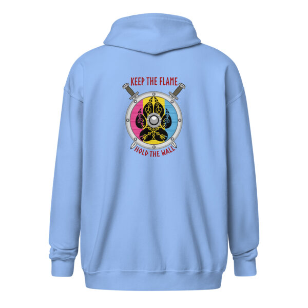 Pansexual Shield Wall Unisex heavy blend zip hoodie - Image 3