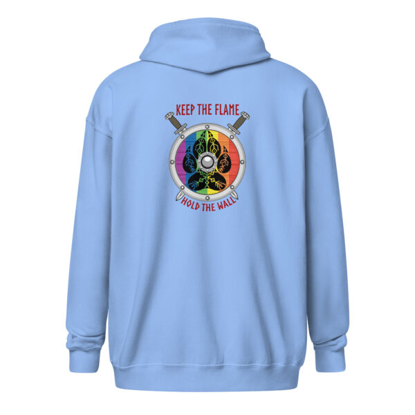 Pride Shield Wall Unisex heavy blend zip hoodie - Image 3
