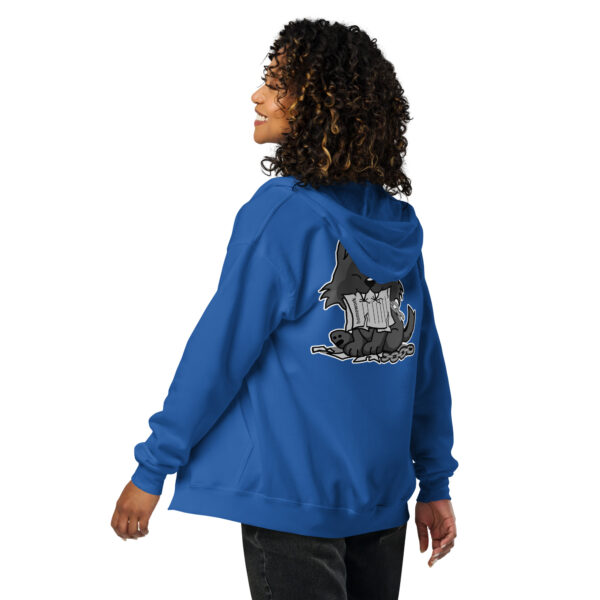 Fenrir Ate My Homework Unisex heavy blend zip hoodie - Image 2