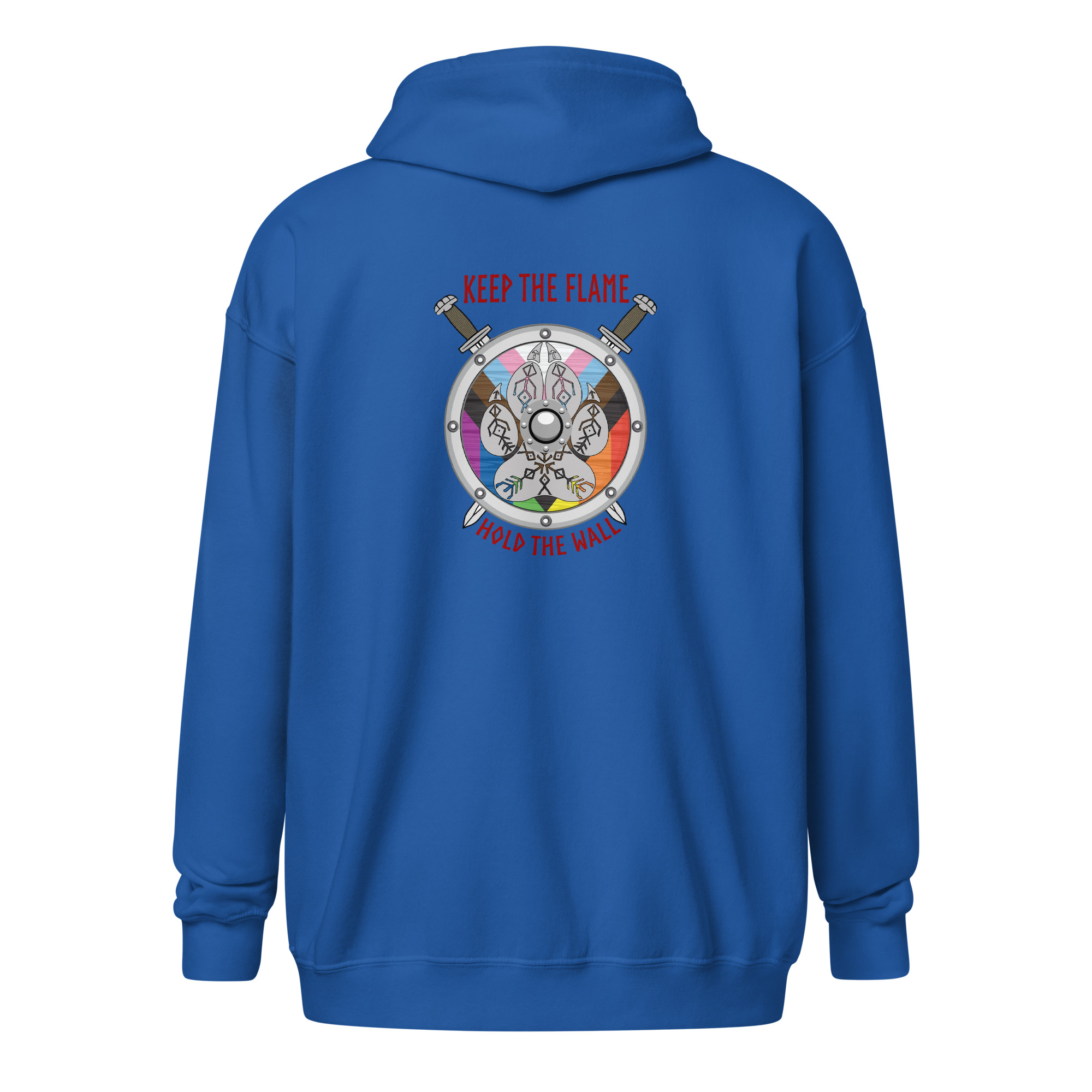Progress Shield Wall Unisex heavy blend zip hoodie - Image 2