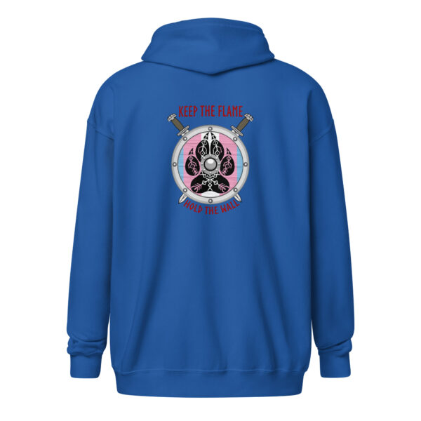 Transgender Shield Wall Unisex heavy blend zip hoodie - Image 2