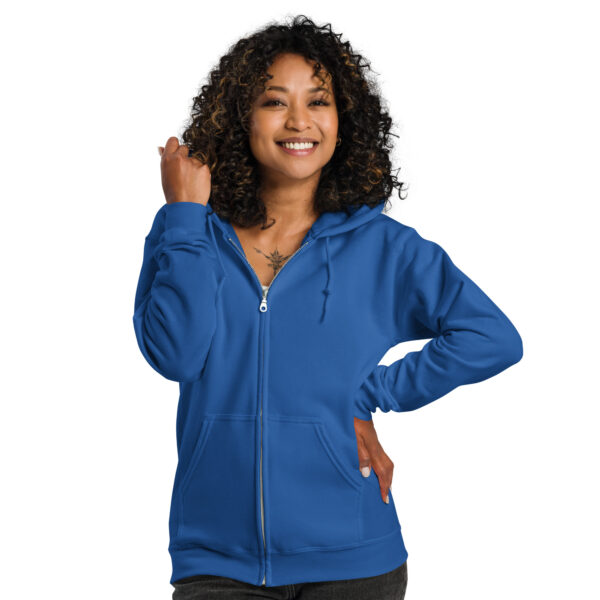 Odin says trans rights Unisex heavy blend zip hoodie - Image 4