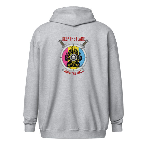 Pansexual Shield Wall Unisex heavy blend zip hoodie - Image 4