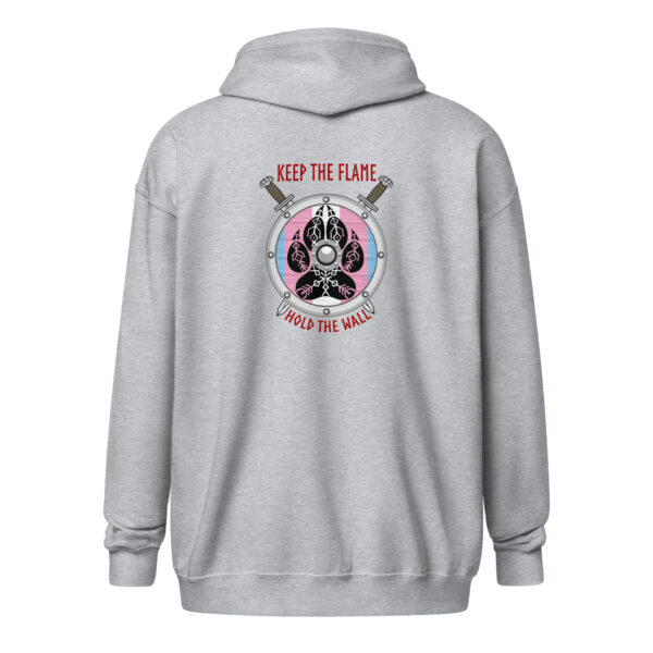 Transgender Shield Wall Unisex heavy blend zip hoodie - Image 4