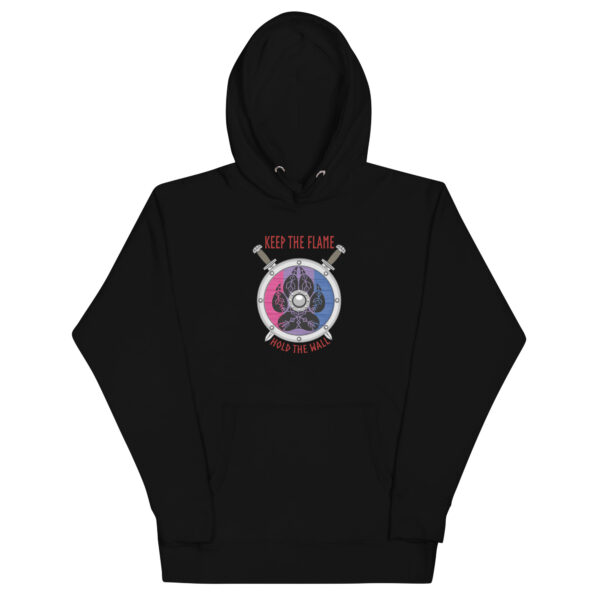 Bisexual Shield Wall Unisex Hoodie - Image 2