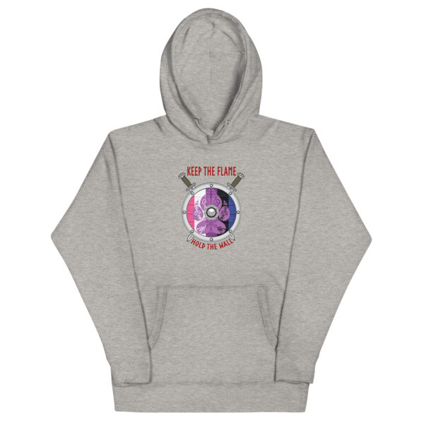 Gender-fluid Shield Wall Unisex Hoodie - Image 5
