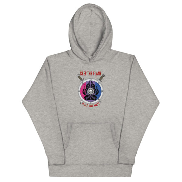 Bisexual Shield Wall Unisex Hoodie - Image 6