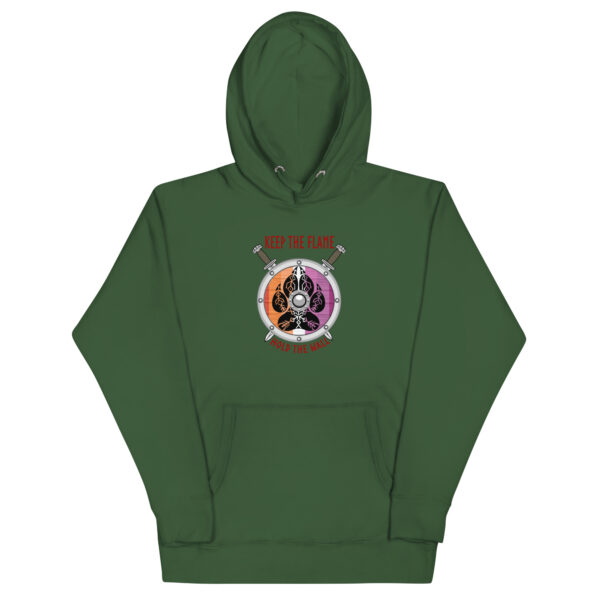 Lesbian Shield Wall Unisex Hoodie - Image 4