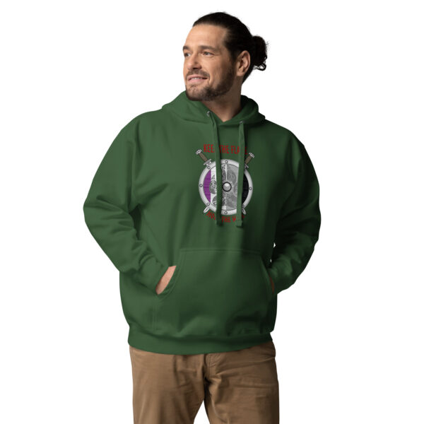 Asexual Shield Wall Unisex Hoodie - Image 6