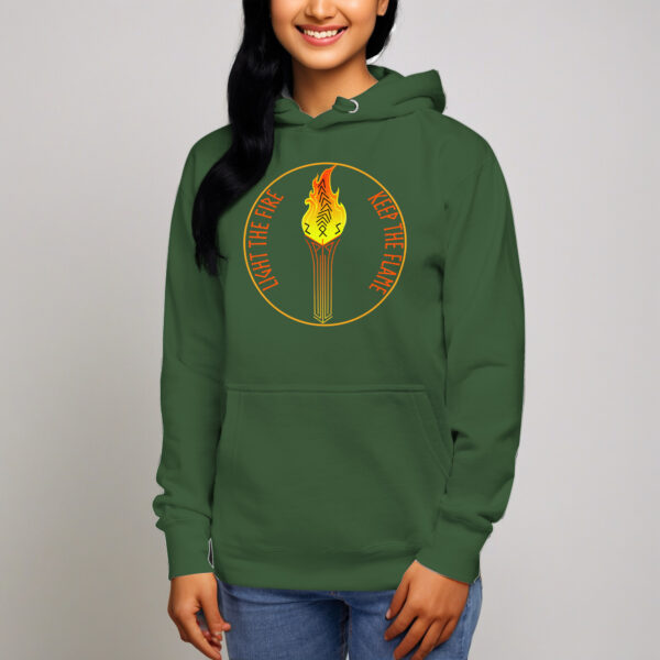 Keep the Flame Torch Unisex Hoodie - Image 5