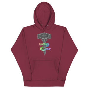 No Knees for Nazis Rainbow Unisex Hoodie