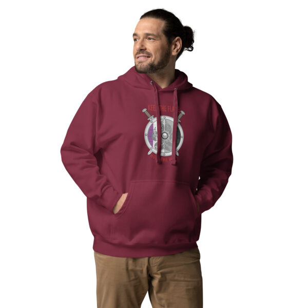 Asexual Shield Wall Unisex Hoodie - Image 2
