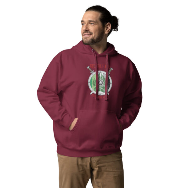 Aromantic Shield Wall Unisex Hoodie - Image 2