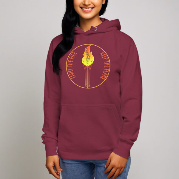 Keep the Flame Torch Unisex Hoodie - Image 2