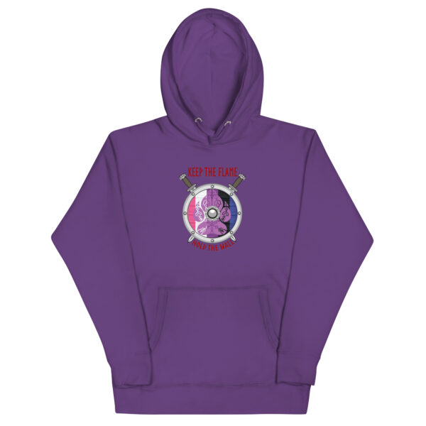 Gender-fluid Shield Wall Unisex Hoodie - Image 3