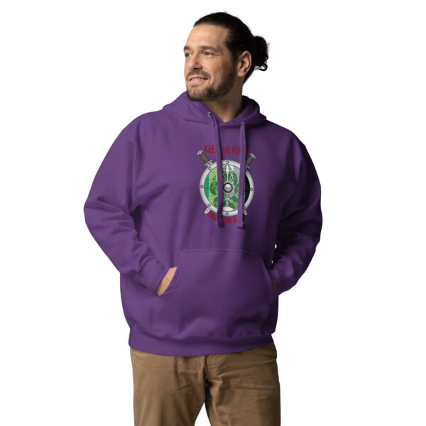 Aromantic Shield Wall Unisex Hoodie - Image 4