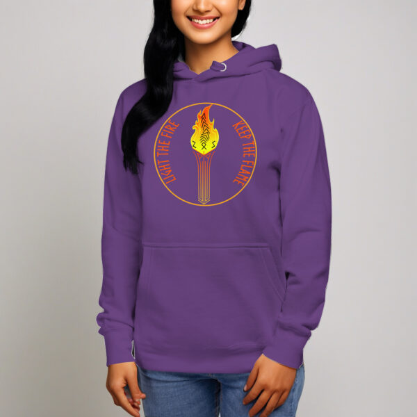 Keep the Flame Torch Unisex Hoodie - Image 4