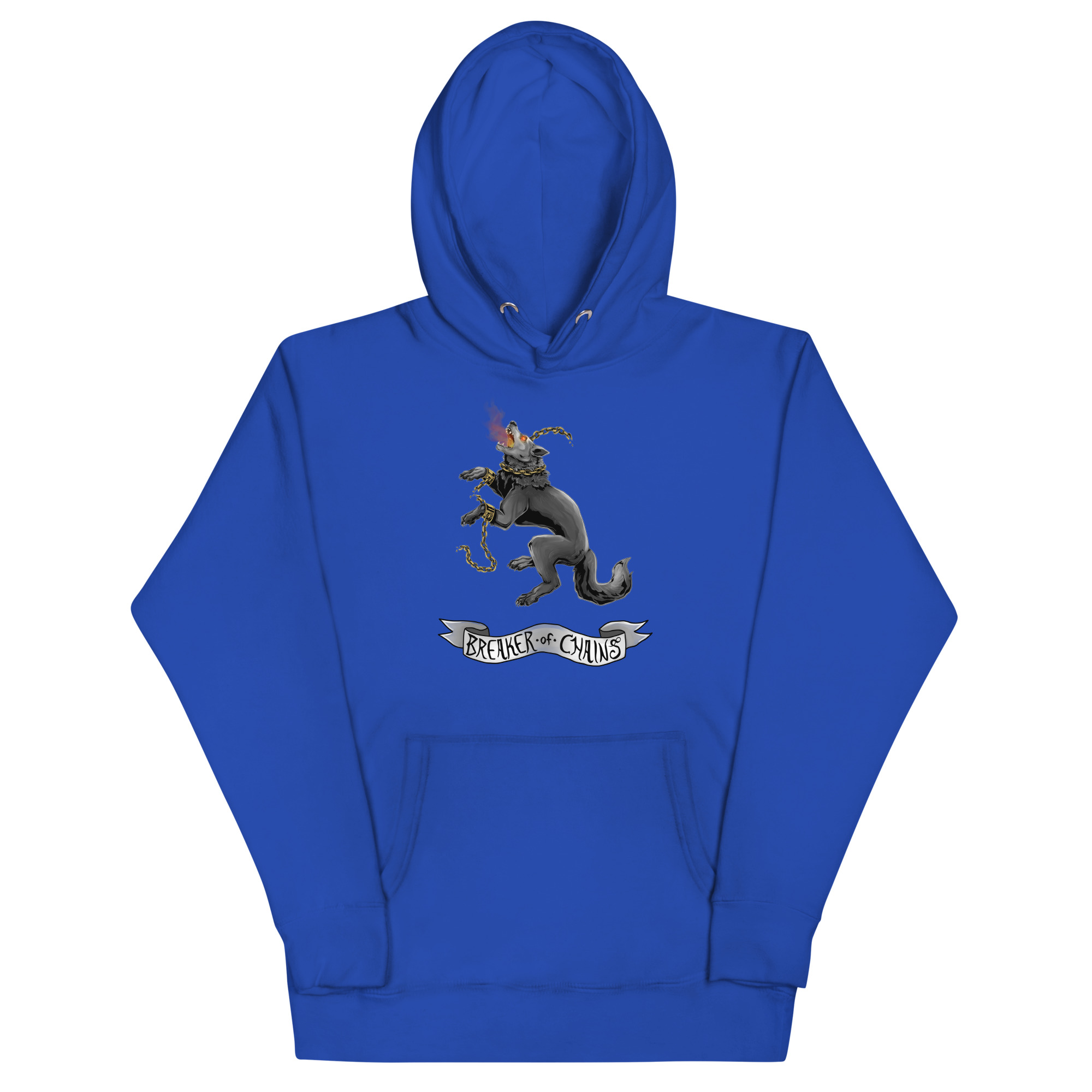 Fenrir Breaker of Chains B&W Unisex Hoodie - Image 2