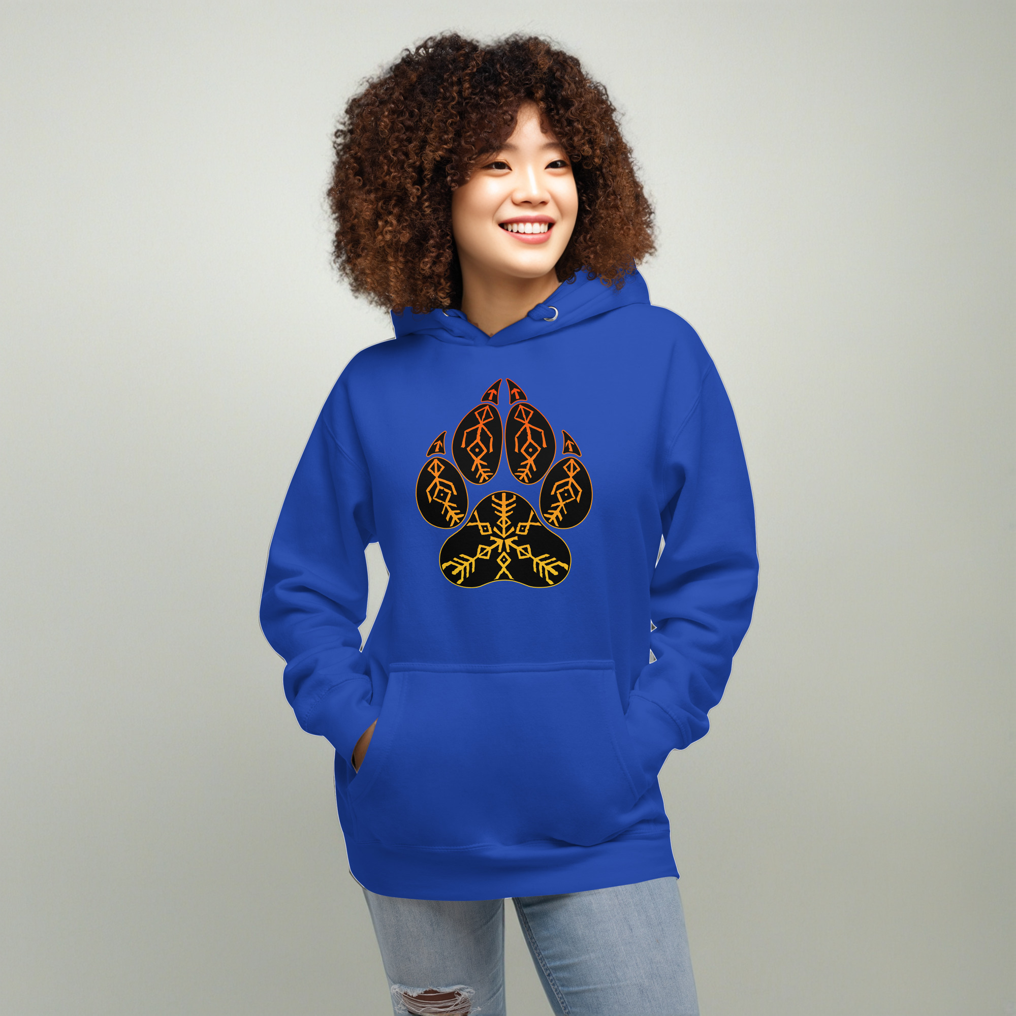 Wolfpack Paw Unisex Hoodie - Image 3