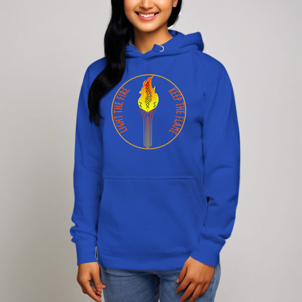 Keep the Flame Torch Unisex Hoodie - Image 3