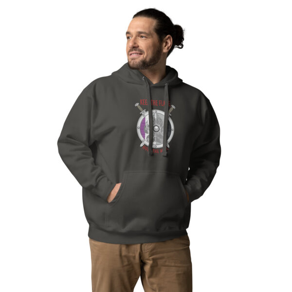 Asexual Shield Wall Unisex Hoodie - Image 3