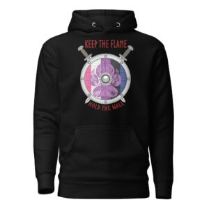 Gender-fluid Shield Wall Unisex Hoodie