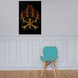 Wolf Pack Paw Poster