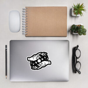 Witchy Hands Bubble-free stickers - White lines