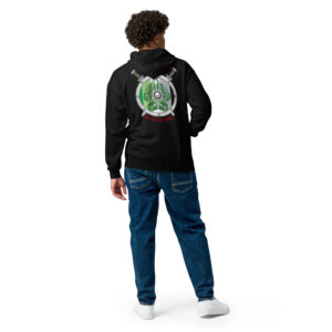 Aromantic Shield Wall Unisex heavy blend zip hoodie