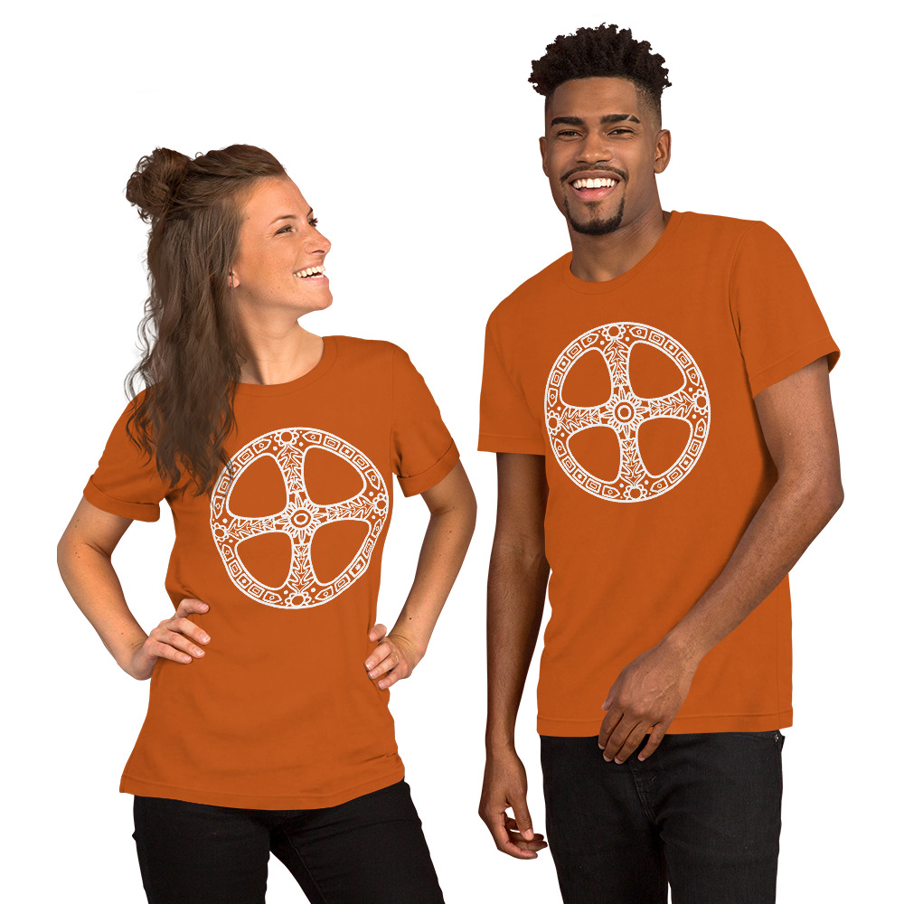 Sun Wheel Unisex t-shirt White lines - Image 5